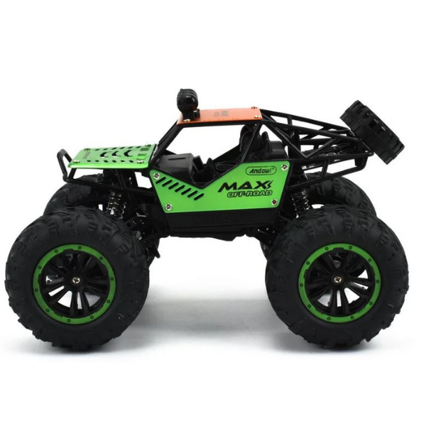 Τηλεκατευθυνόμενο Αυτοκίνητο Andowl Crawler Off-road για Παιδιά με Μπαταρίες - Πράσινο